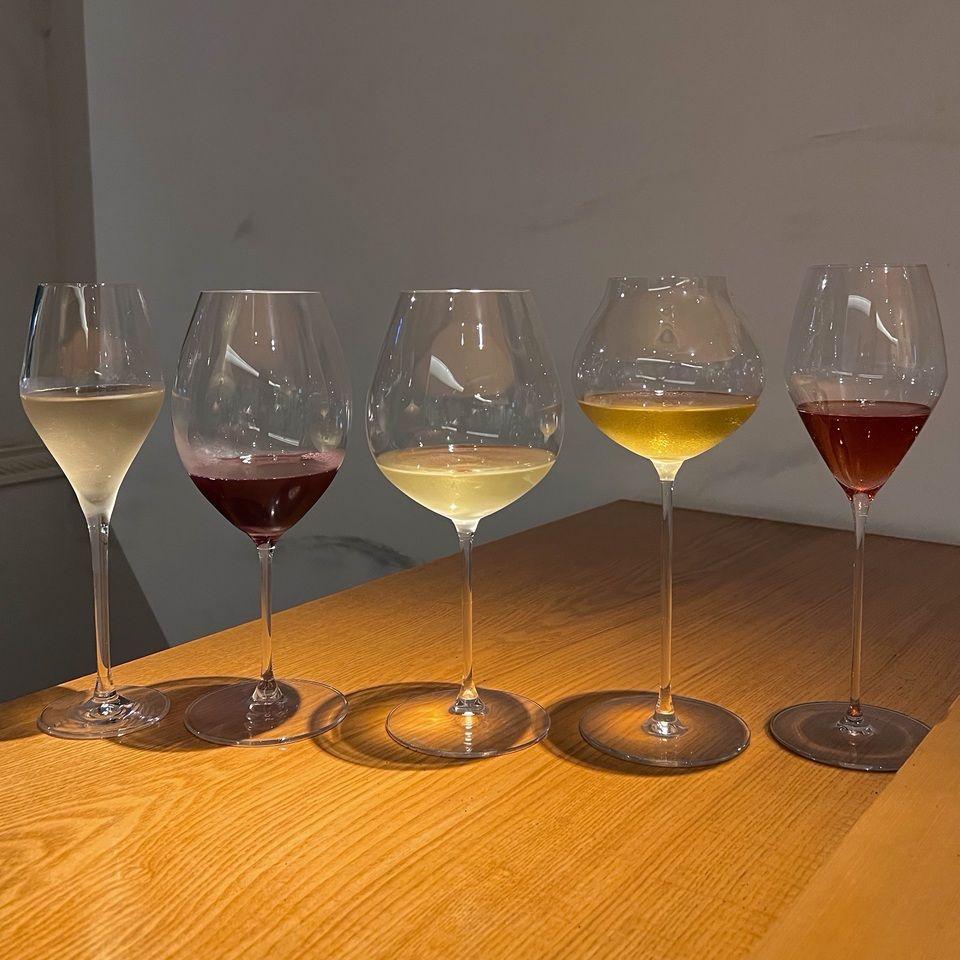 【オプション】ワインペアリング シャンパーニュ+ワイン4種(410ml)