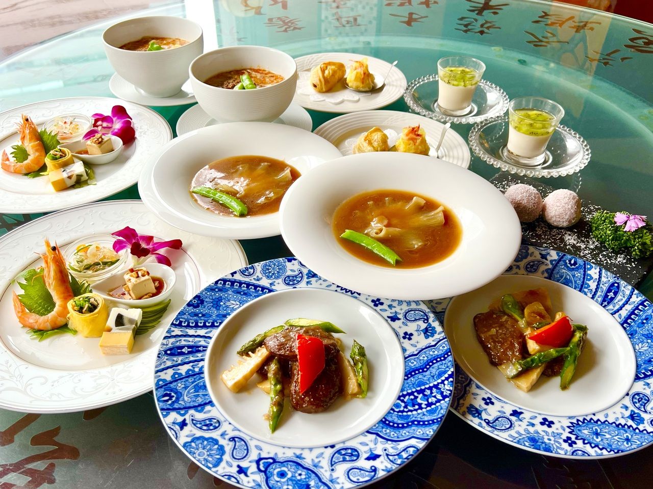 ◆4,980円(税込)ビジネスランチコース◆豪華フカヒレ･名物担々麺入り（料理個々盛り・平日限定 ）