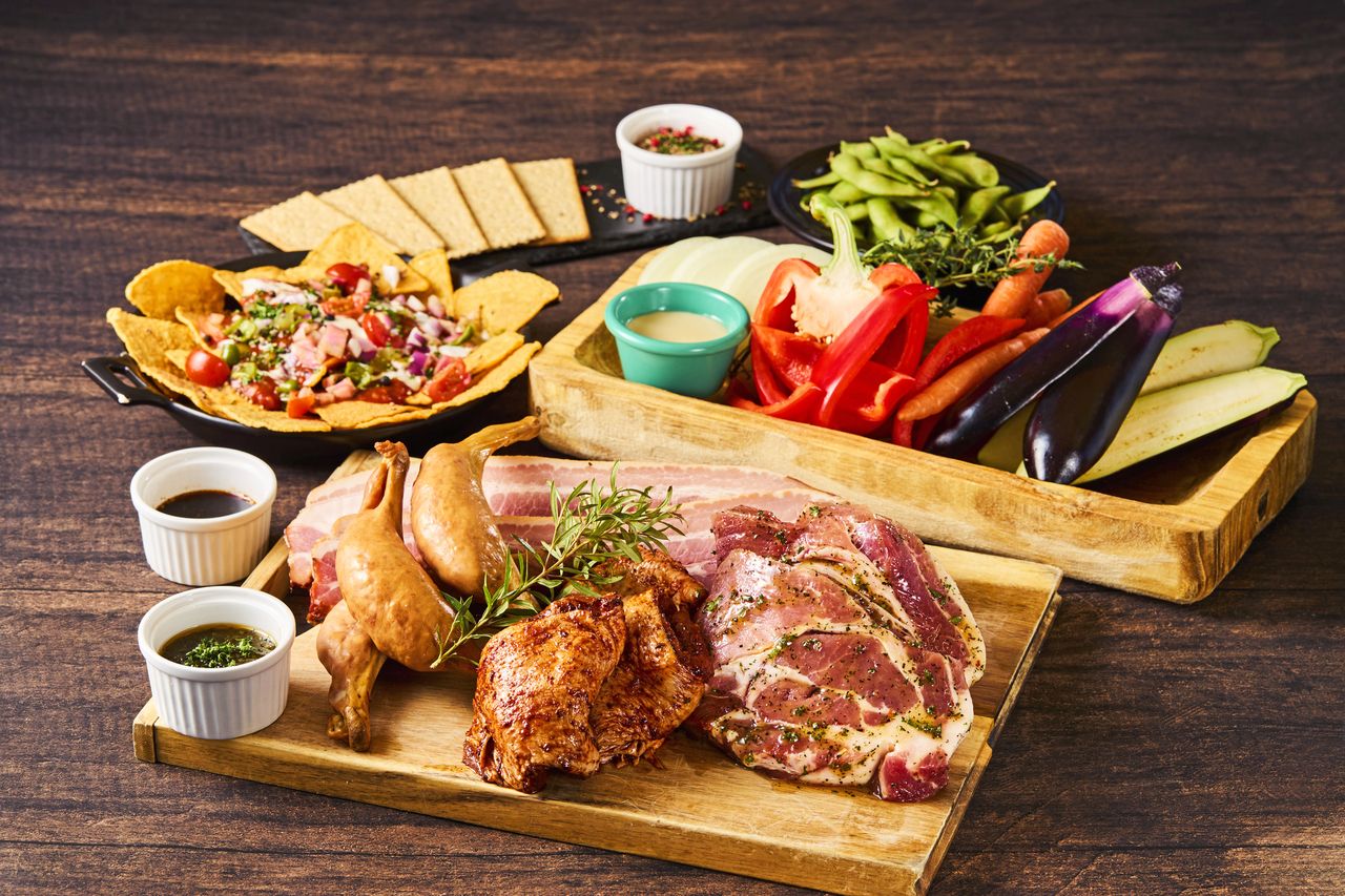 2時間飲み放題付きカジュアルBBQプラン　10品　6800円(税込) 　