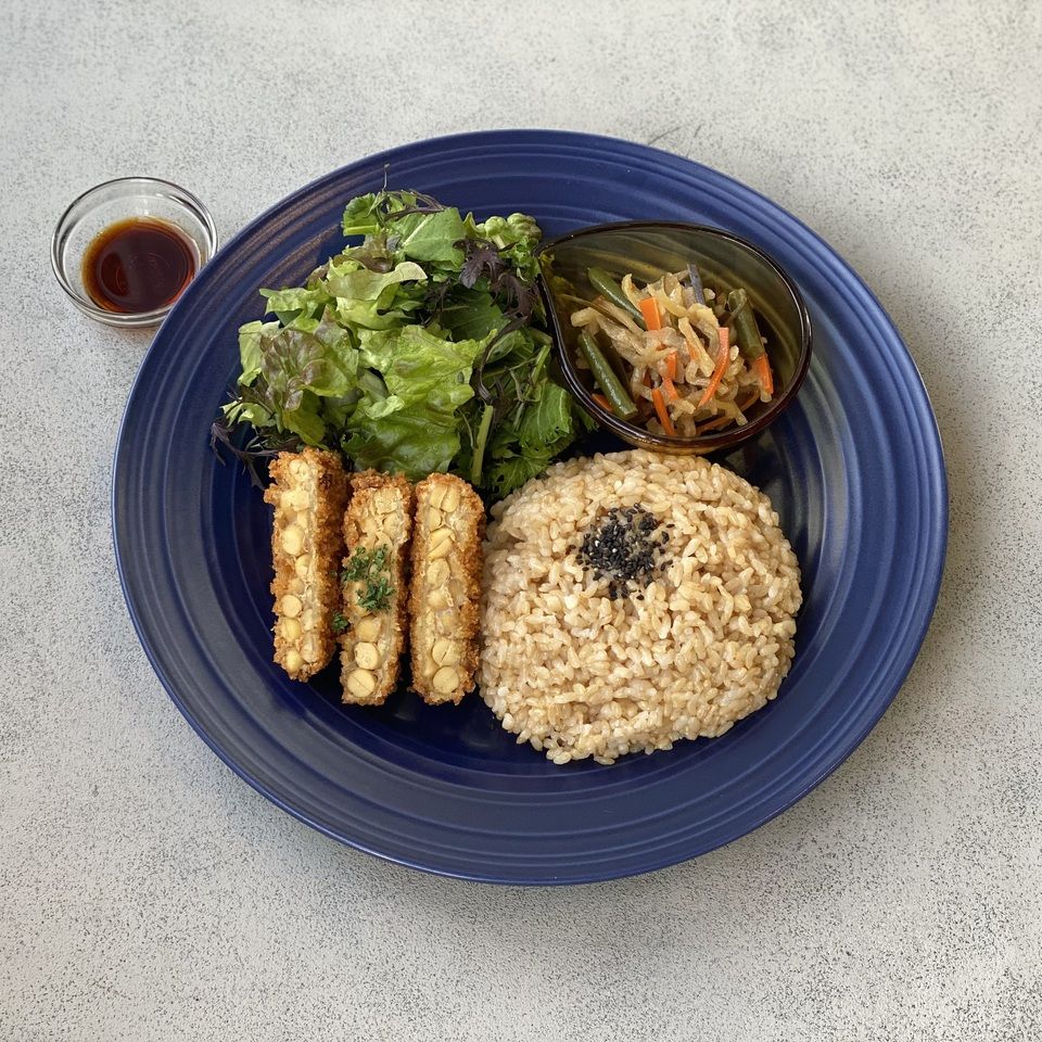 [Without five pungent roots] Tempeh cutlet & rice