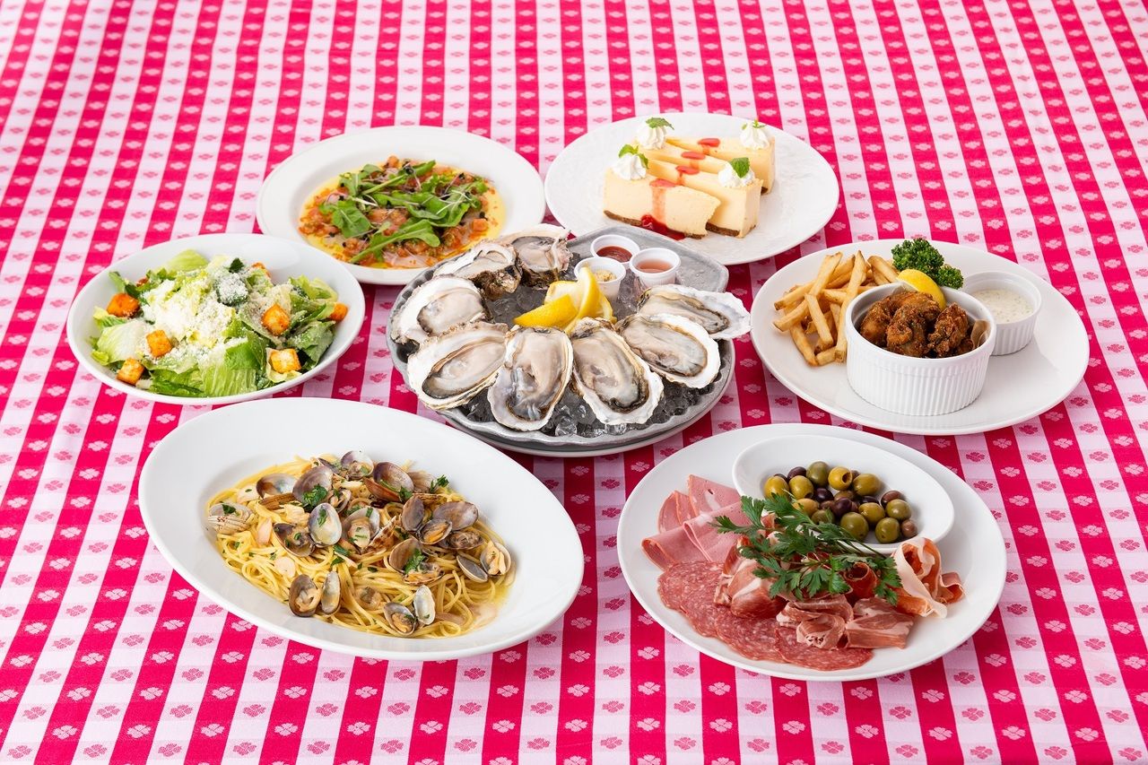 7500円シェアコース　生牡蠣2ピース　飲み放題2時間