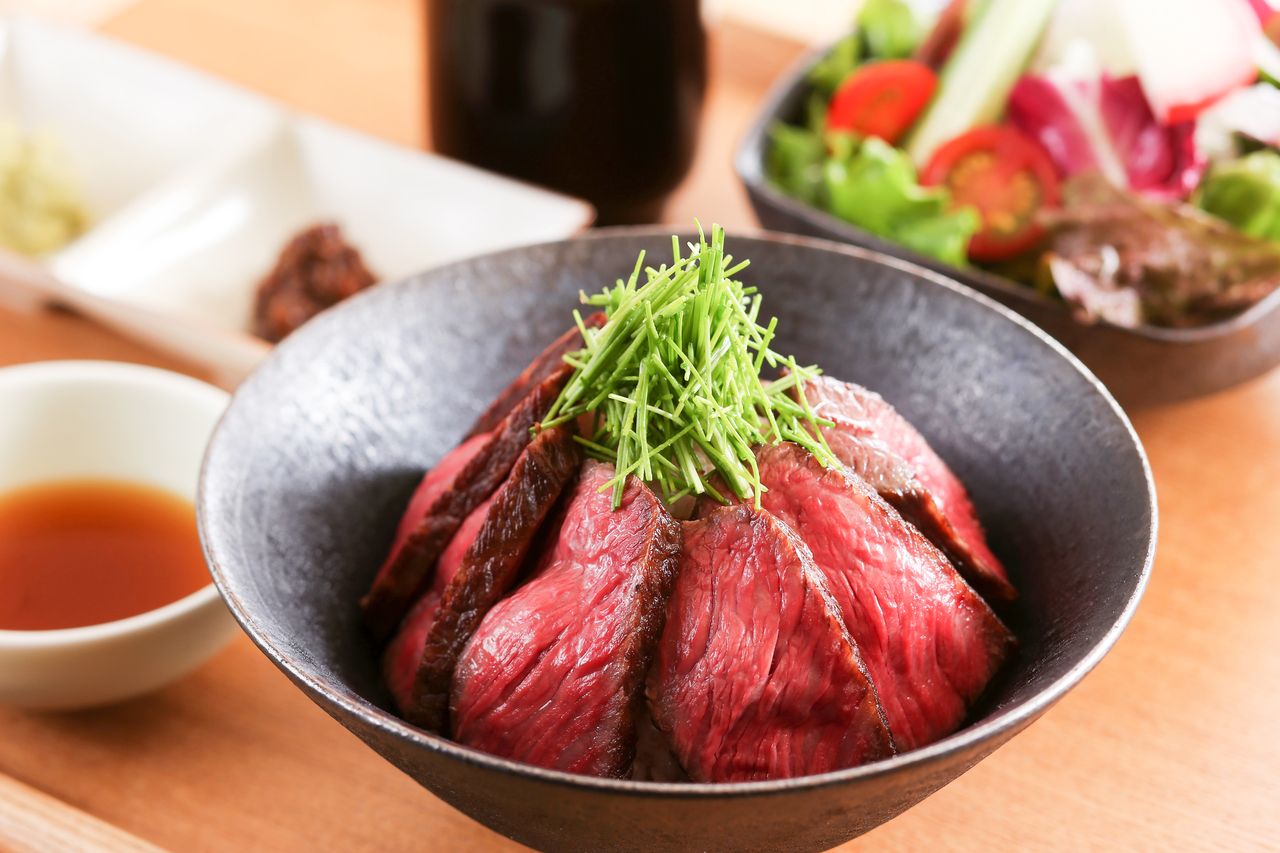 【土日祝限定ランチ】但馬牛ステーキ丼 [ 1日10食限定 ]  [4/1～]