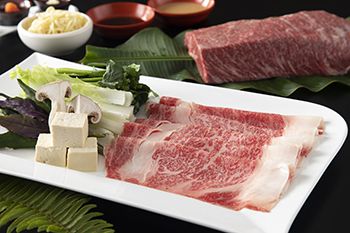 【Dinner】Okinawan motobu beef shabu shabu