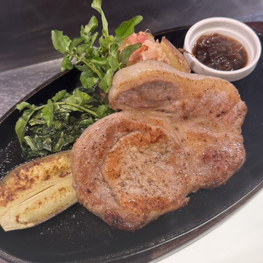 [Lunch Course] Yamamine Pork Ribeye Steak 150g