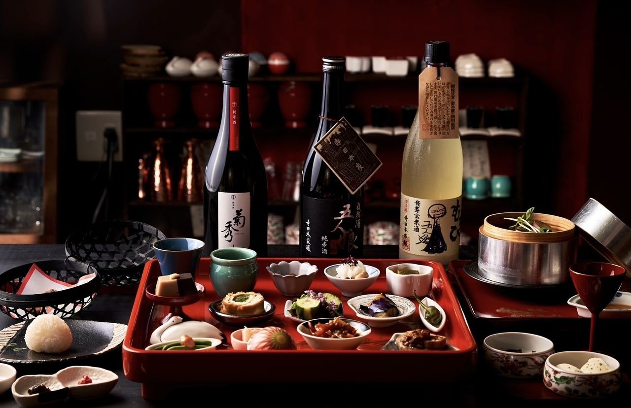 YUME/ Shojin Ryori inspired dishes with Organic Sake , 3kinds of bottomless pairing 