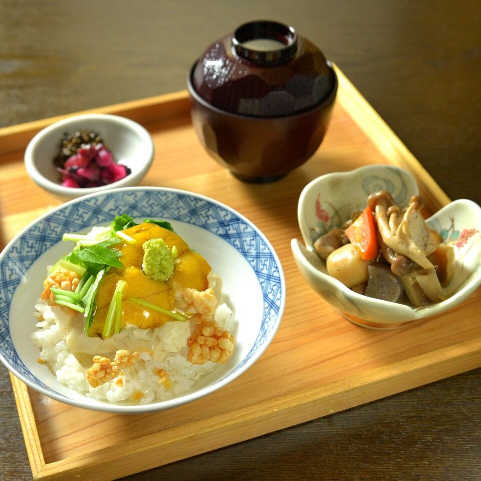【生雲丹と舞妓飯の御膳】