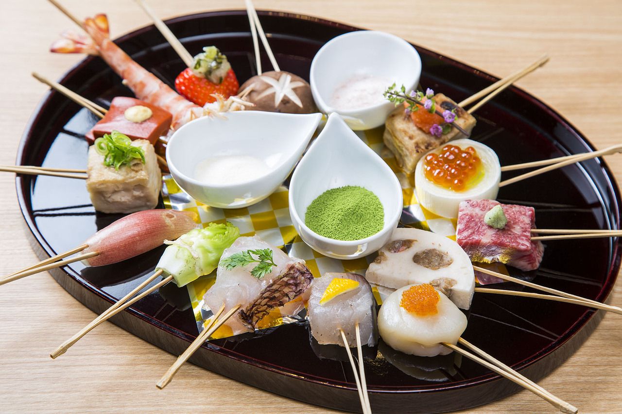 YUZU Lunch Set (8 skewers)