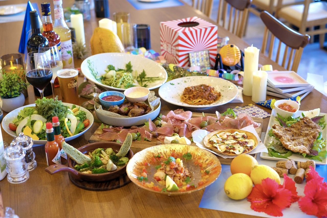 Christmas dinner course