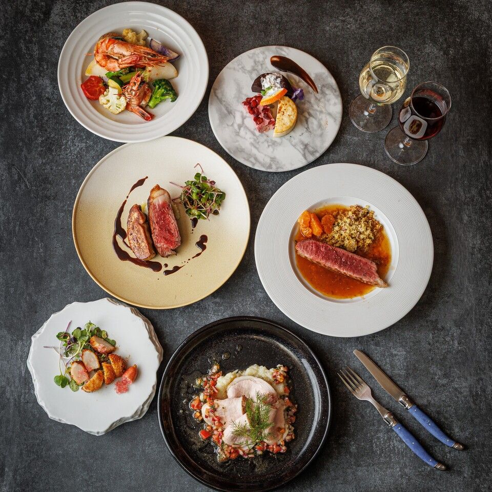 【聖なる夜に】Xmasコース-2025-★ サロマ和牛と京鴨のローストのＷメイン 乾杯スパークリング＆食後の紅茶付	クリスマスイブ限定★　10,000円(税込)