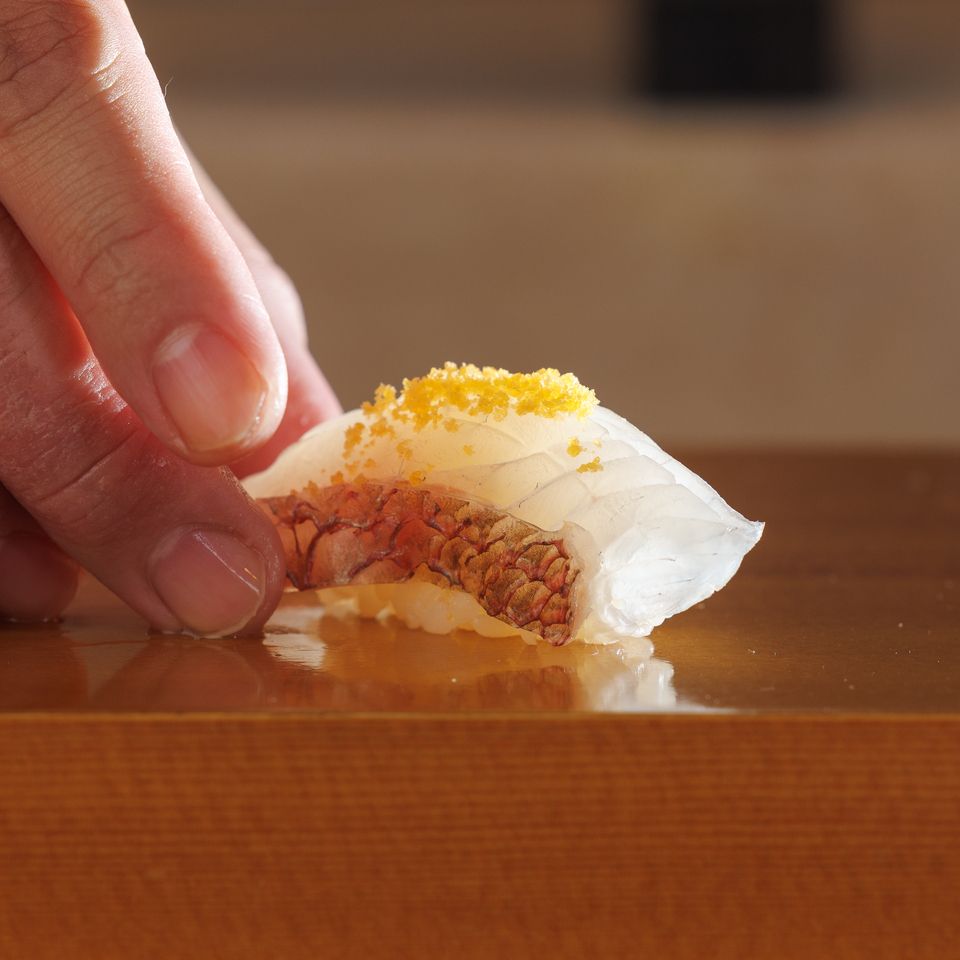 Sushi and appetizer course