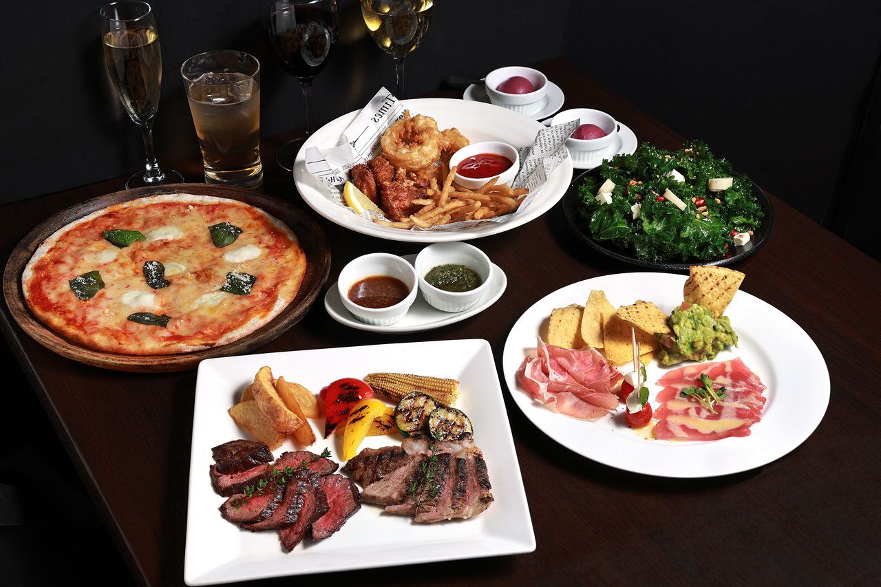 [Official lowest price] [Includes 90 minutes of premium all-you-can-drink] Angus beef and Iberian pork luxurious grill plate plan 10,500 yen → 8,000 yen (tax and service charge included) All-you-can-drink over 24 types of drinks including craft beer, Angus beef and Iberian pork grill plate, 6 dishes including homemade pizza