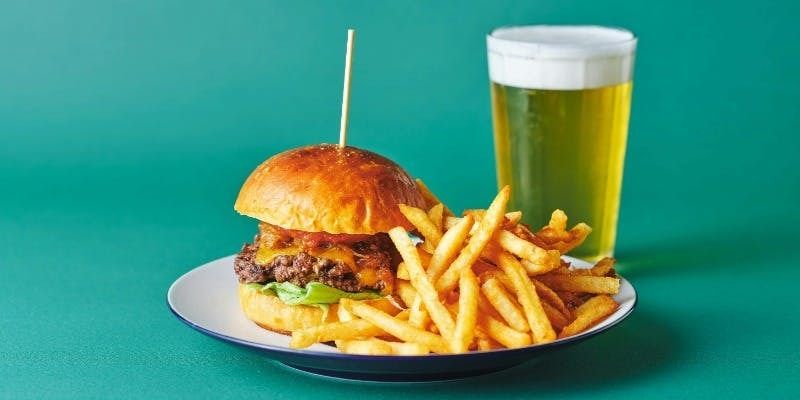  【Mon-Thu】Burger & Beer Pair Set