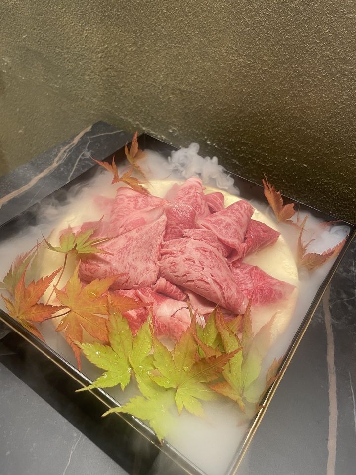 Certified Omi Beef made with cotton candy ◆Special◆ Sukiyaki set