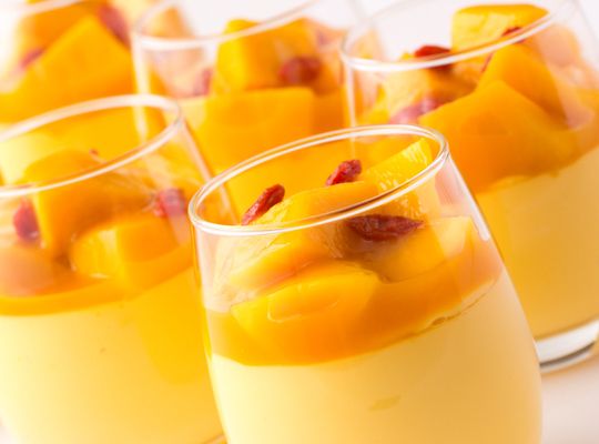 【Take Out】Fresh Mango Pudding 6 piece