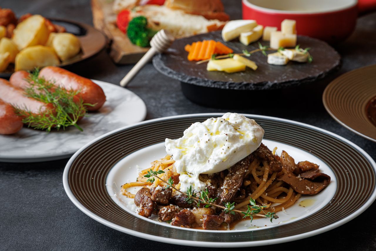 [Food only] Thick-cut rib-eye steak with cheese and raw honey cart - a highly satisfying premium plan