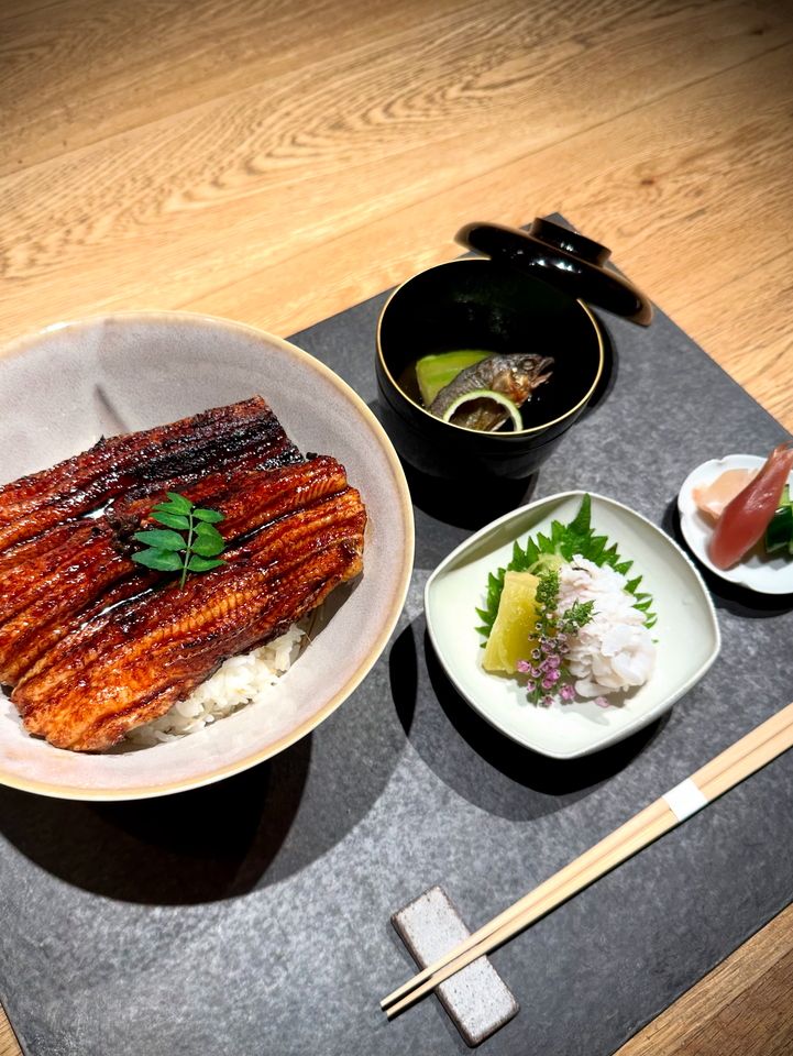Lunch only: "Eel bowl set meal"