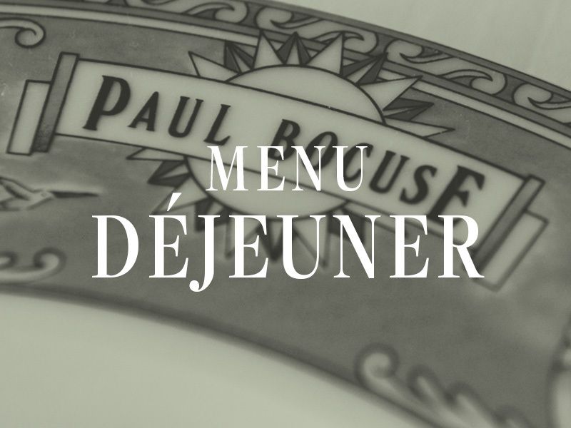 From March 3rd [Lunch | Weekdays Only] MENU DÉJEUNER