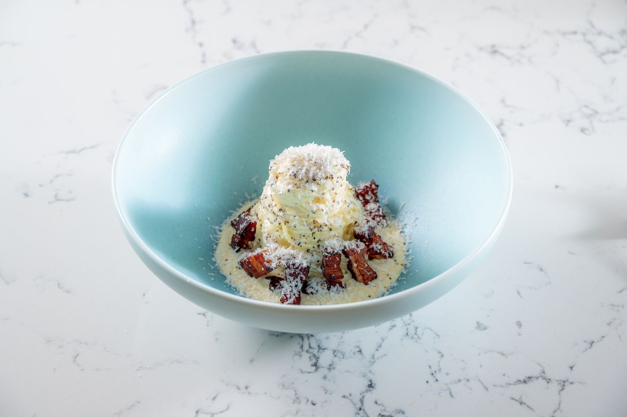 卡邦尼意面和脆培根