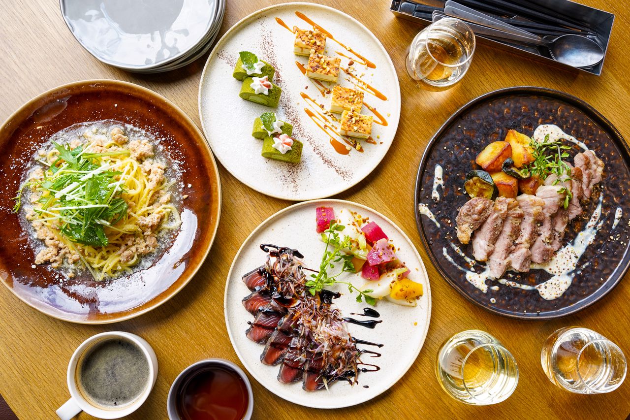 【ランチシェアコース】全5品+カフェドリンクバー付き