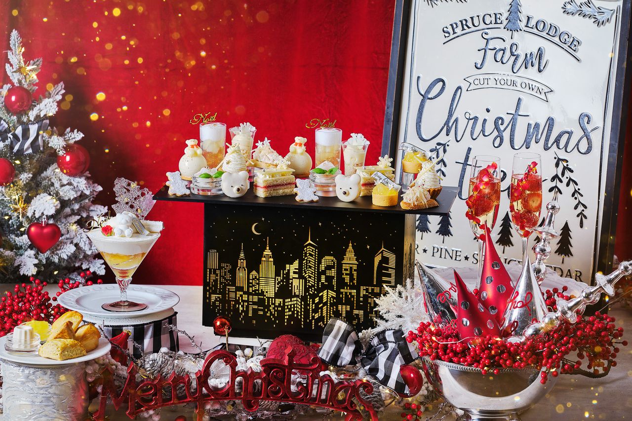 平日 『ホワイトベアのクリスマスアフタヌーンティー ＋ ティーセレクション + スぺシャリテデザート』※マリアージュフレール飲み放題