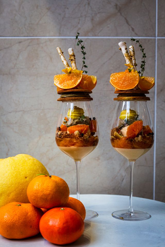 季節のフルーツパフェと選べるドリンクセット　１１月２５日から