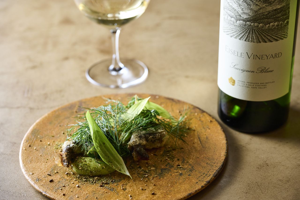 Dinner course with alcohol premium pairing 