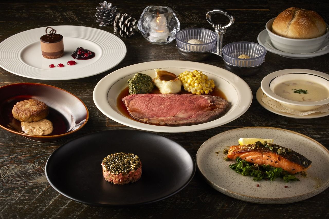 【少し贅沢なディナーを】～キャビア付き！自慢のプライムリブを堪能できる期間限定のスペシャルコース～
