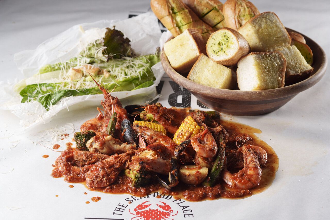 ランチ限定！エビの手づかみランチセット