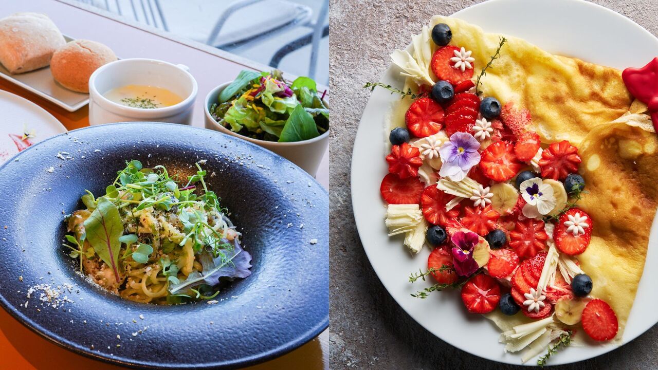 【記念日やお祝いに】BOTANICAL SPRING LUNCH SET(デザートをクレープに変更)