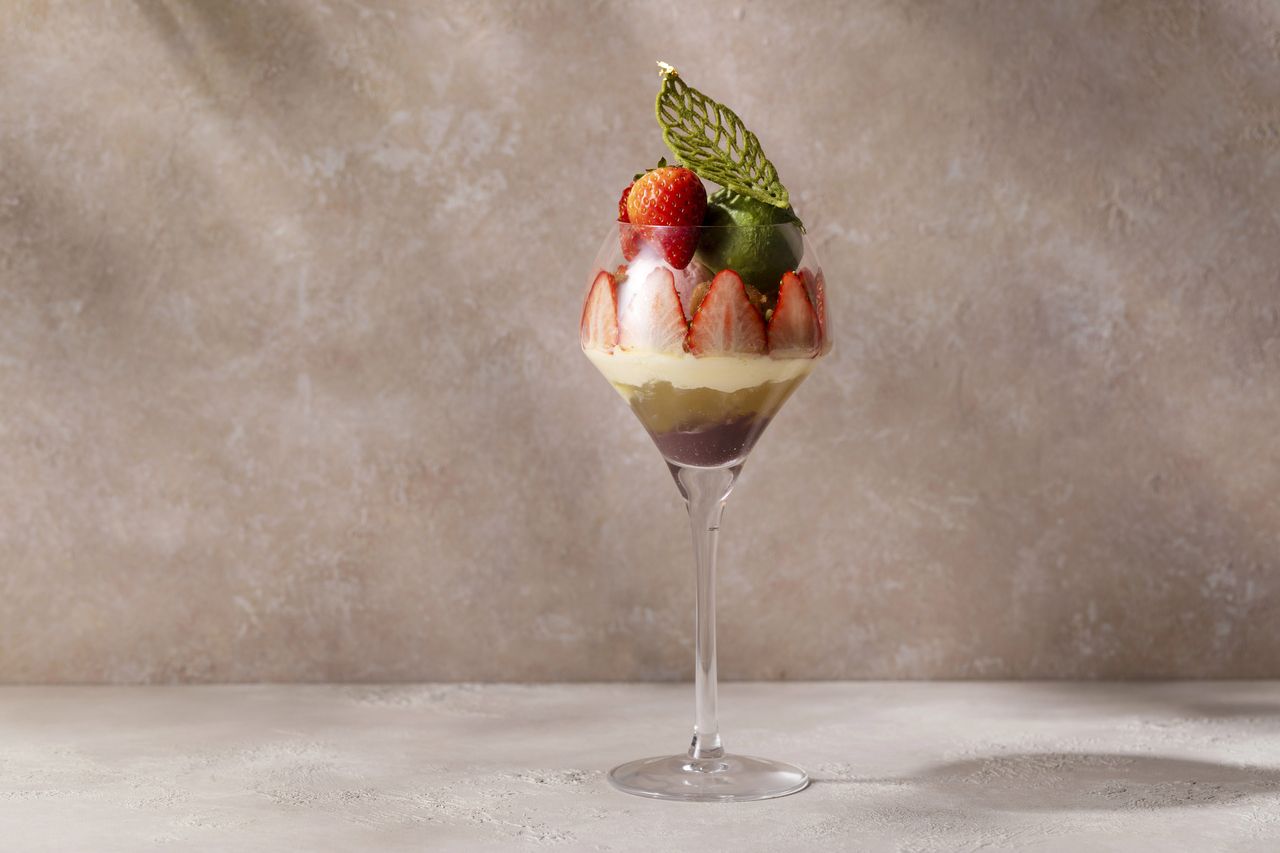 Osazen Farm Strawberry Matcha Parfait