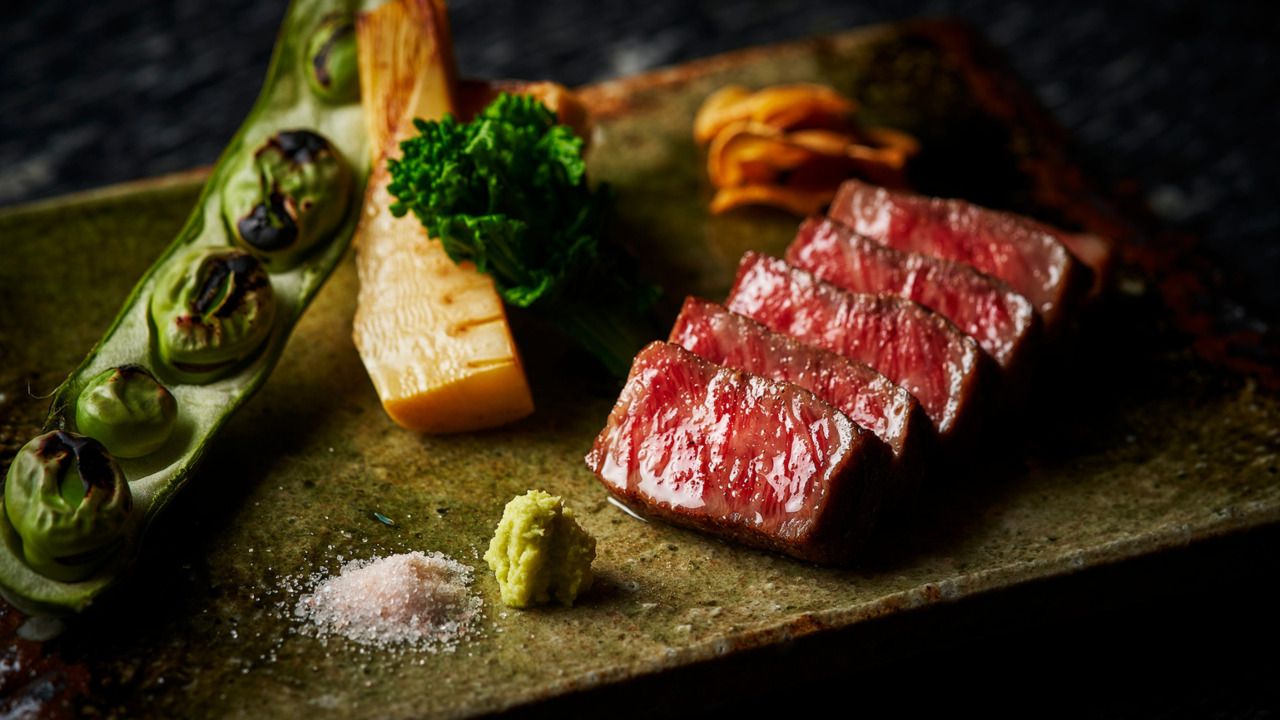 Japanese beef fillet steak Lunch Course