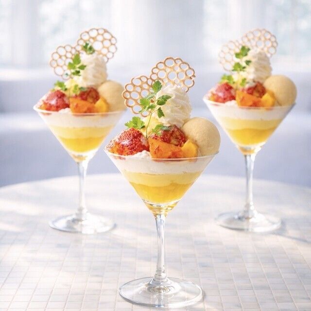 Seasonal citrus and vanilla sunshine parfait