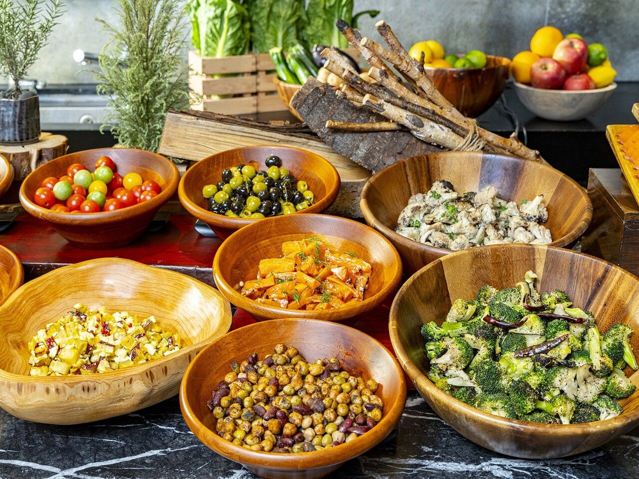 【Web booking / Special price with welcome drink】Weekday Lunch salad bar and grilled dish