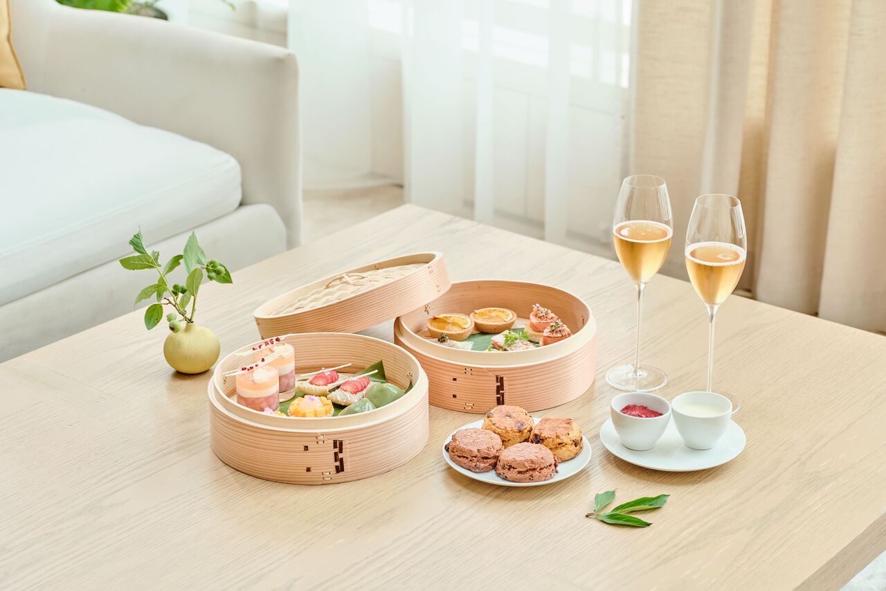 【早割7/31まで販売 タワービュー席確約】上海ディスカバリーアフタヌーンティー  グラスシャンパン１杯