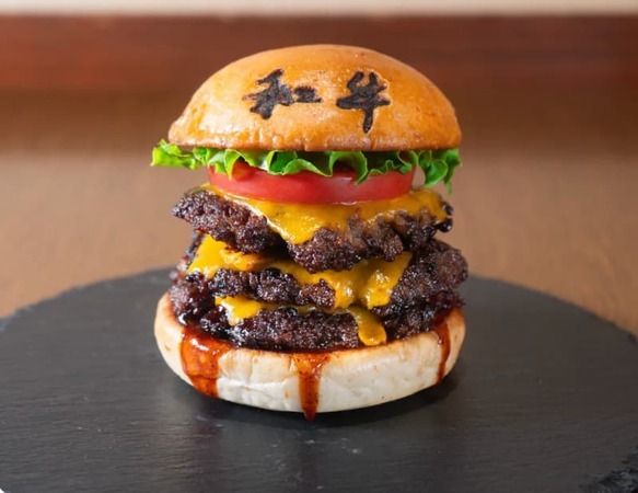 Wagyu Hamburger Halal Kobe Beef Vegan Food Nishiki Market Restaurant 锦市场和牛餐厅