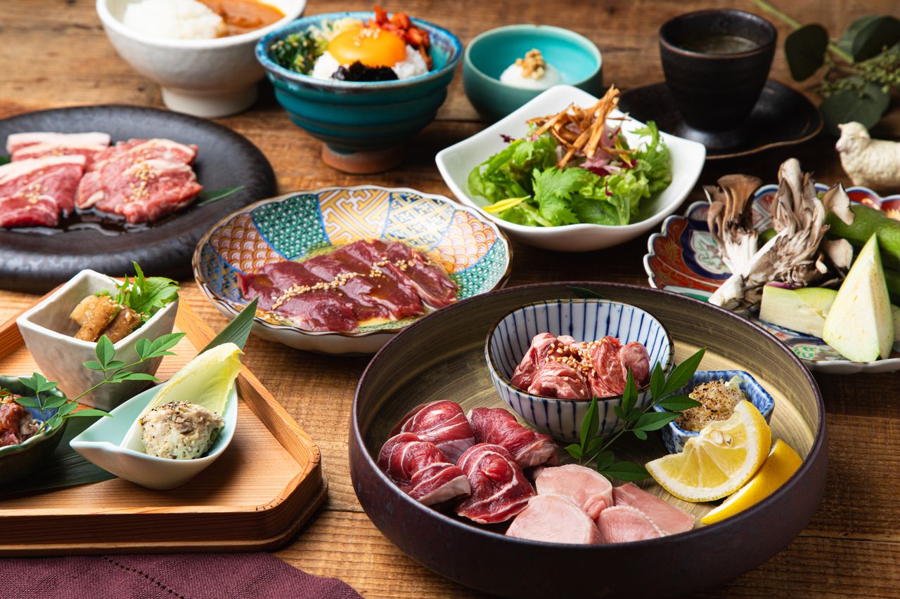 Monday-Thursday weekdays [New popular A course] "Six types of lamb meat that you can enjoy" W rice course where you can enjoy skirt steak and popular parts