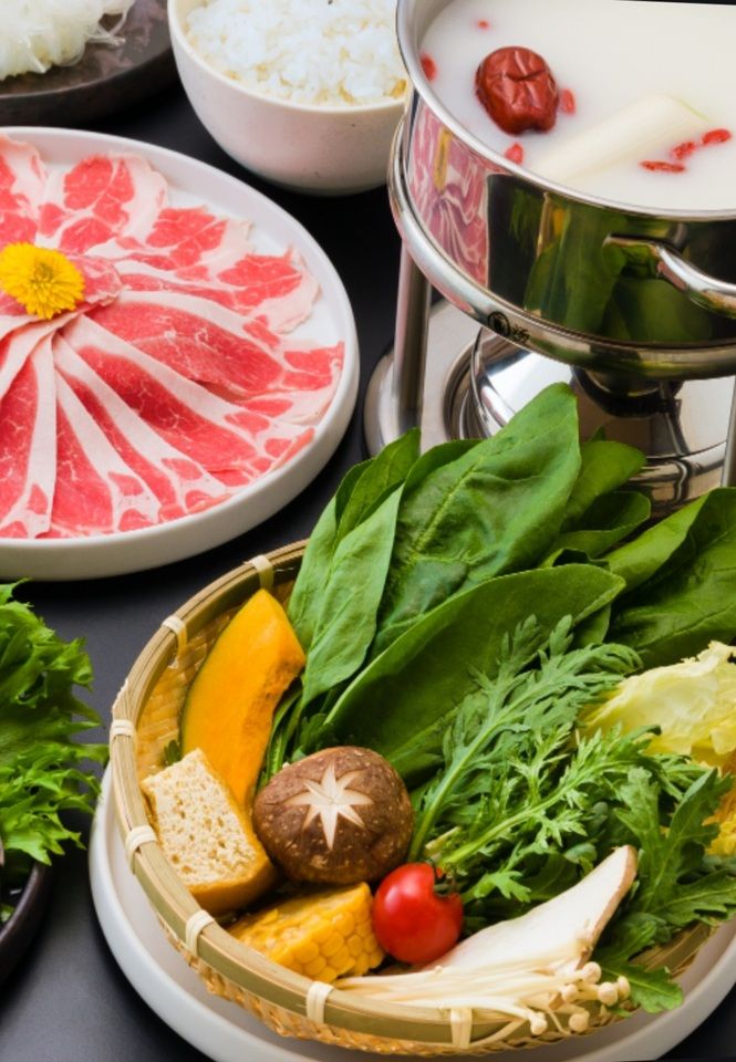 Hot pot course [pork course]