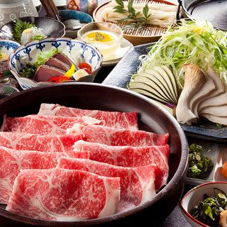 A5ランク黒毛和牛の出汁しゃぶしゃぶコース【120ｇ】（料理のみ）