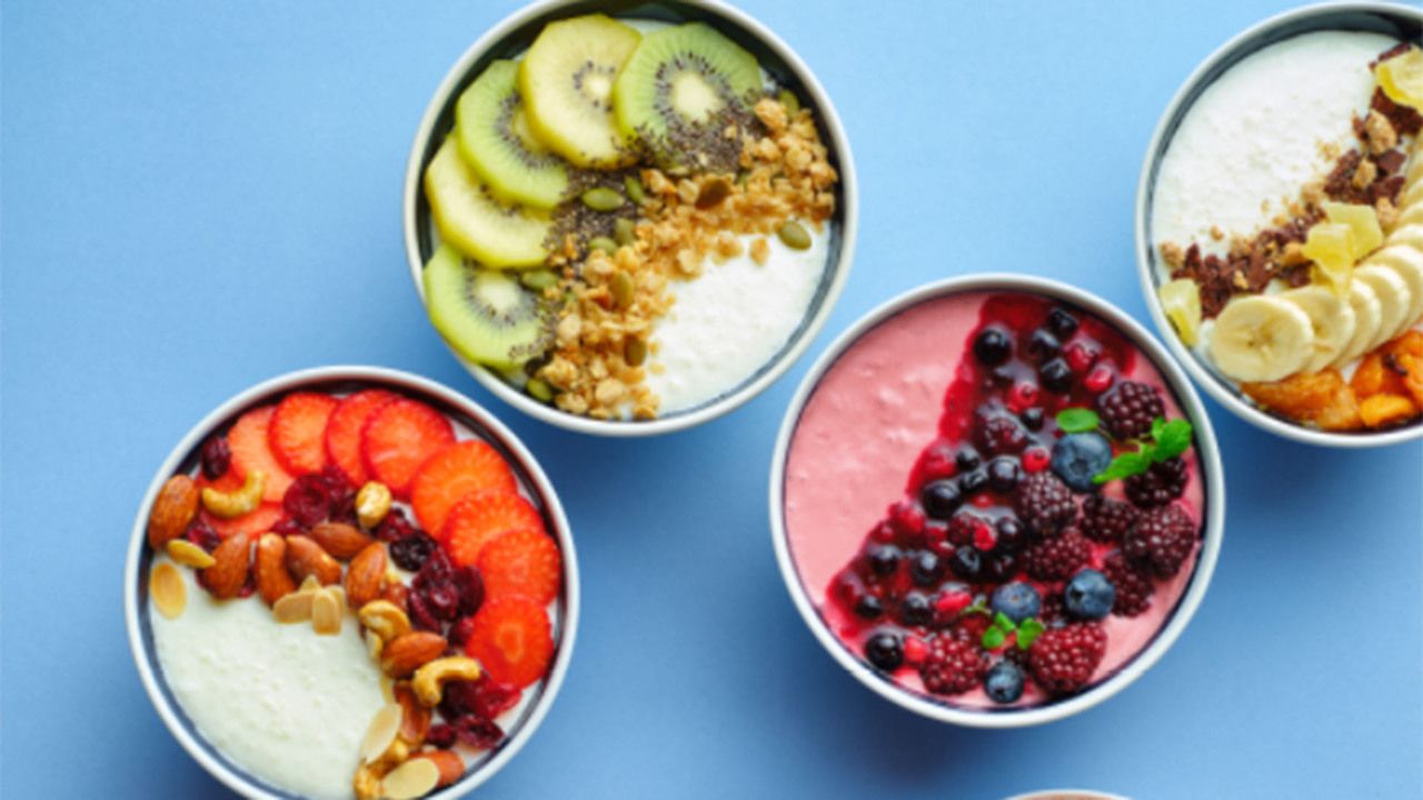 Enjoy with your choice of fruit & toppings! Yogurt Bowl