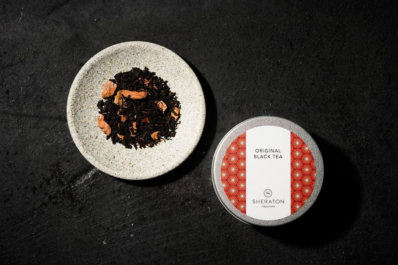 Original blend Japanese black tea from Kagoshima