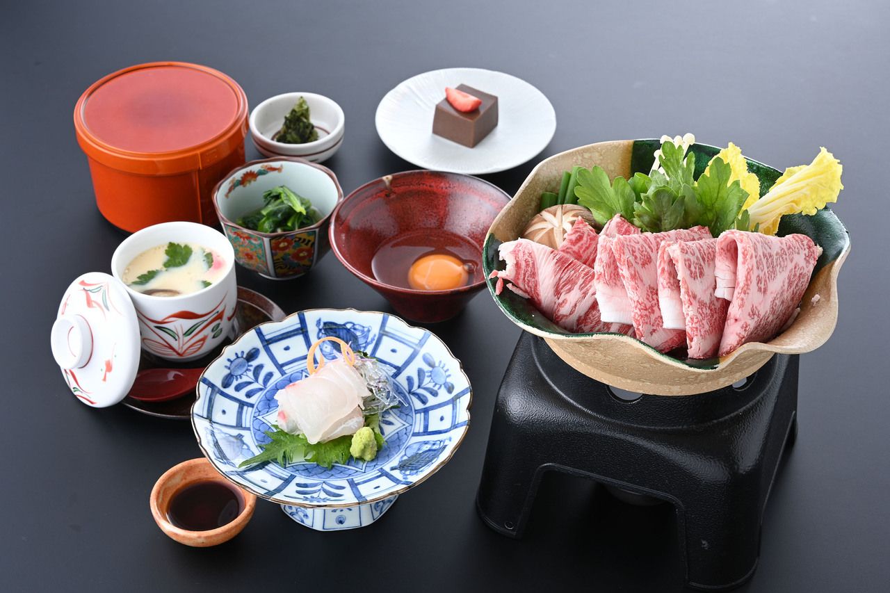 Sukiyaki Set Meal — Matsu (sukiyaki course, premium “Matsu” tier)