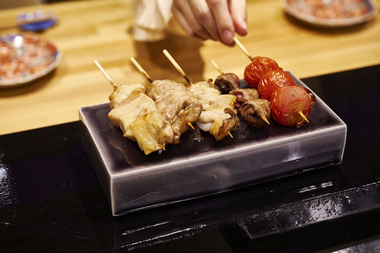 さむしん　おまかせ串　梅　5本串　のみのご注文