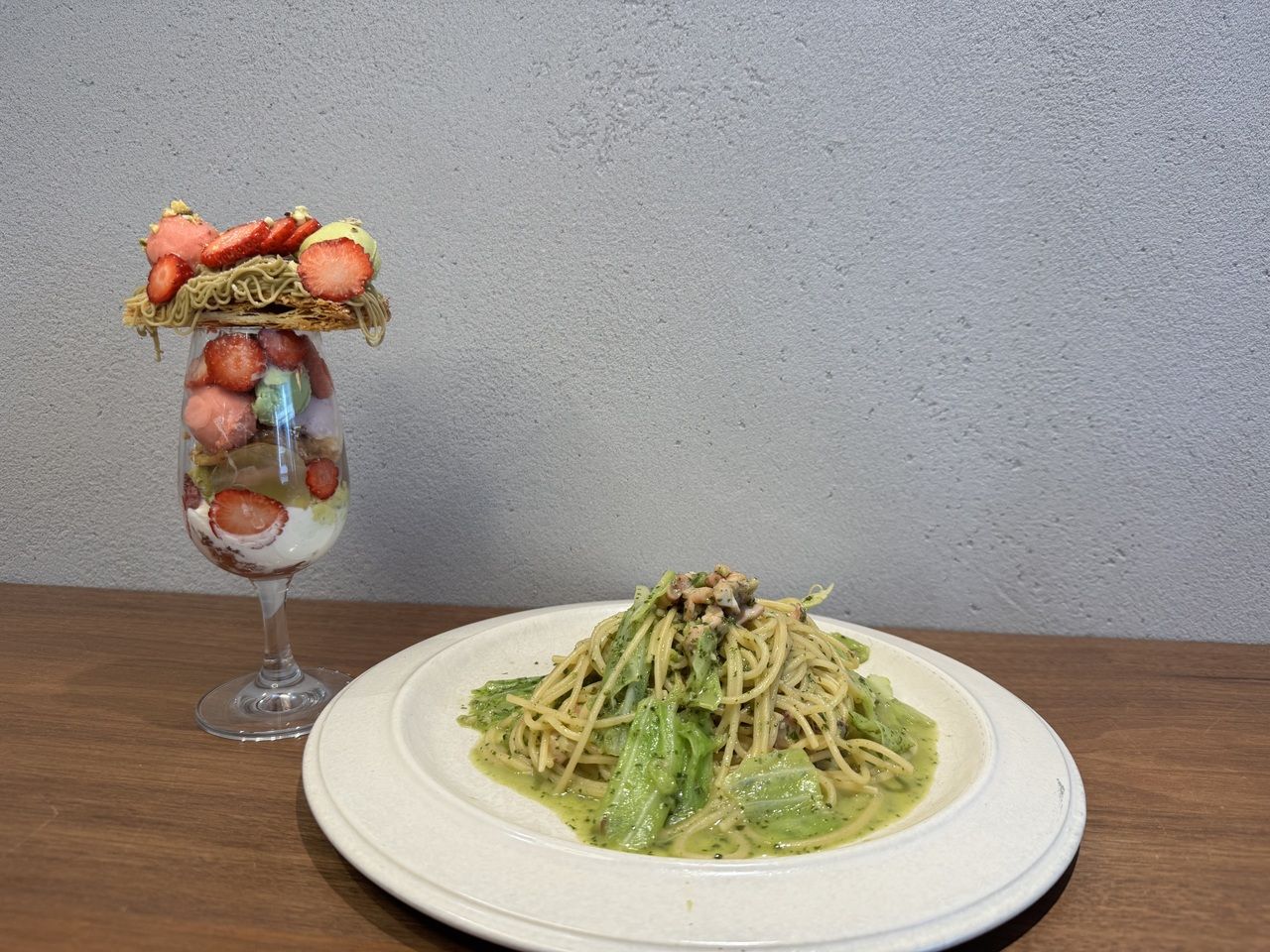 Parfait at kalahating pasta set