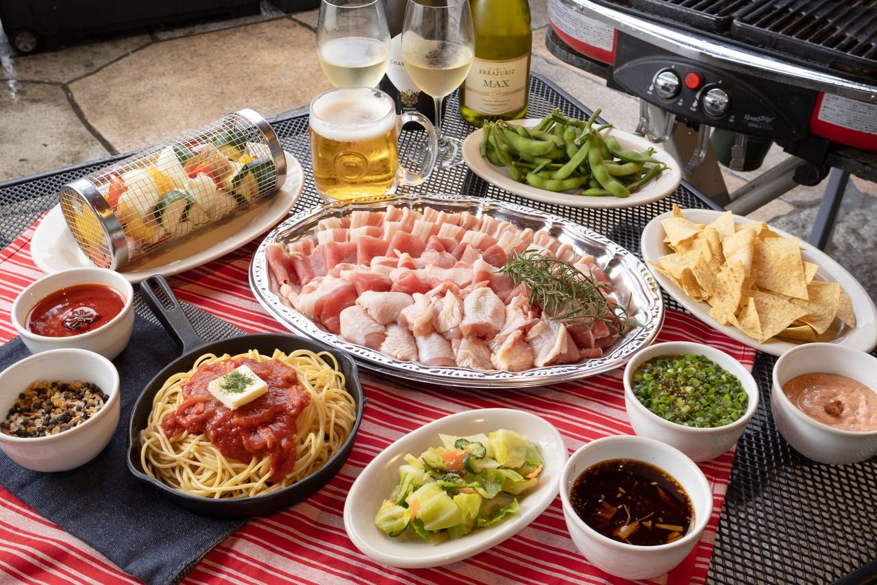 【PREMIUM BBQ】生ビールやカクテルが90分飲み放題！厳選国産銘柄肉が堪能できるもっと豪華な大満足BBQプラン