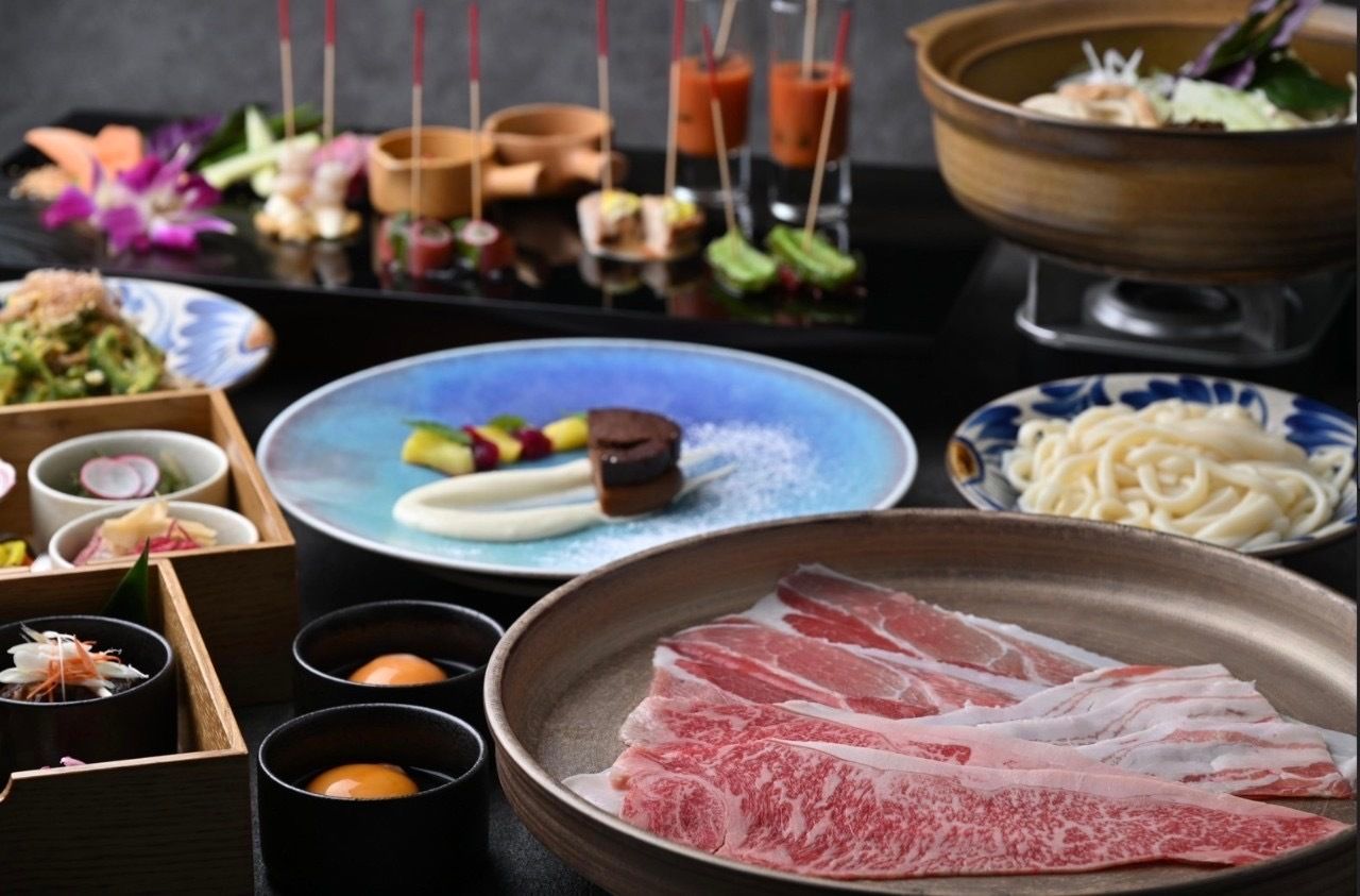 すき煮牛コース