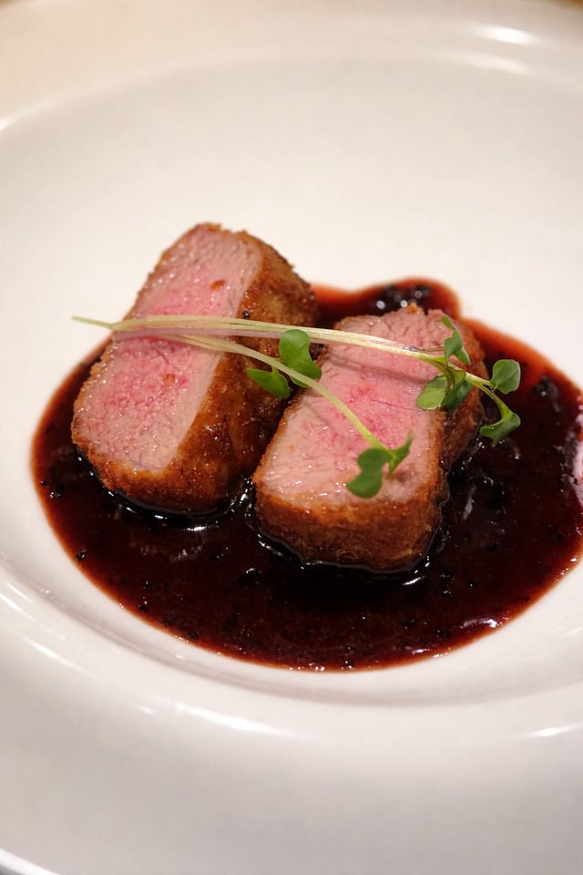 Course Featuring Domestic Suffolk Lamb