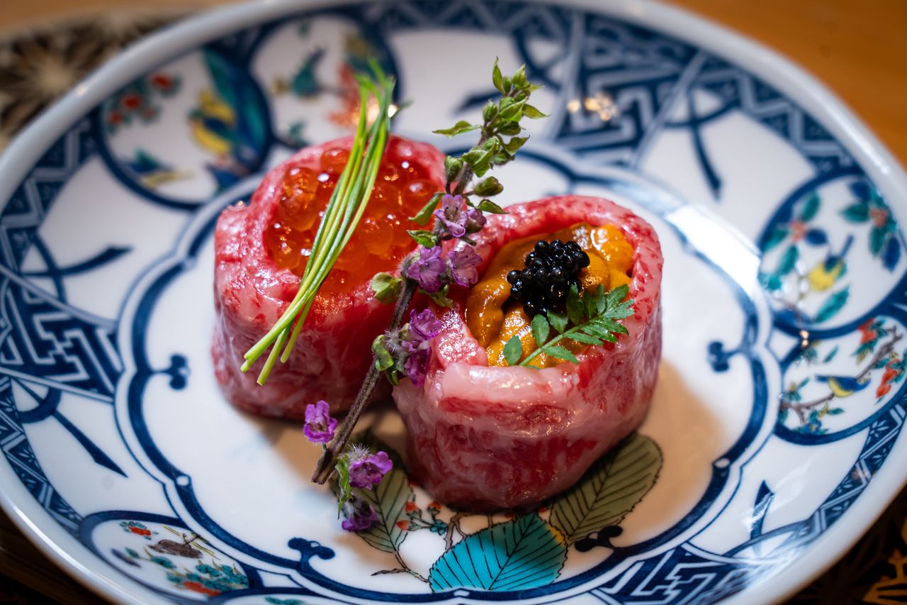 【肉割烹の醍醐味をコース仕立てで】響コース　全14品　45500円