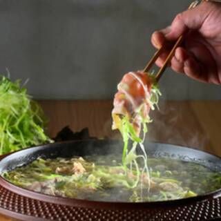 유익! ! 【명물 오리 샤브 코스】반복율 No.1! 아이치 오리 샤브샤브 · 히나이 치킨 야키토리 · 숯불 구이 야채 등을 즐길 수있는 총 11 품