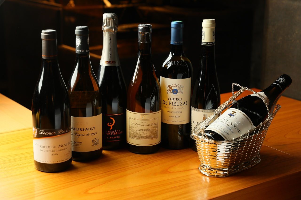 カウンター席【ランチ】"OMAKASE"コース(全17品/11皿)+ワインペアリング(全8杯）：薪焼きフレンチMétis六本木