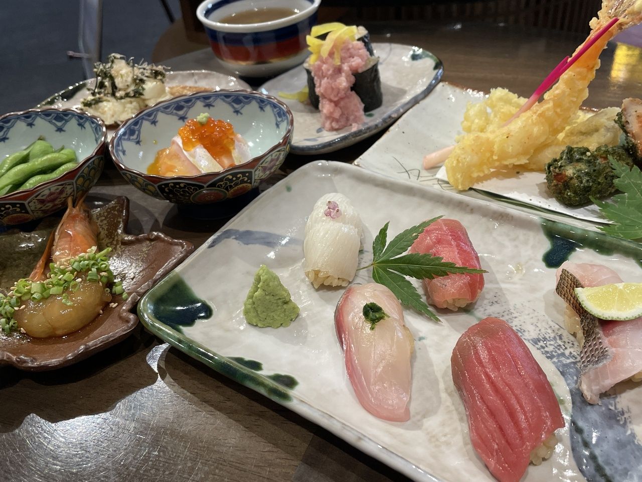 [Reservations only] Nigiri, Tempura, and Obanzai all in one! [Ohanabi Course] Much more affordable than individual dishes